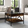 Coffee table with Infinity LED smoked oak 50x50x38 cm by , Coffee table - Ref: Foro24-847699, Price: 86,89 €, Discount: %