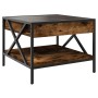 Coffee table with Infinity LED smoked oak 50x50x38 cm by , Coffee table - Ref: Foro24-847699, Price: 86,89 €, Discount: %