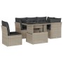 Garden sofa set 6 pieces and gray synthetic rattan cushions by , Garden sets - Ref: Foro24-3266592, Price: 498,33 €, Discount: %