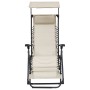 Folding chairs 2 units cream textilene by vidaXL, Loungers - Ref: Foro24-312472, Price: 165,76 €, Discount: %