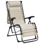 Folding chairs 2 units cream textilene by vidaXL, Loungers - Ref: Foro24-312472, Price: 165,76 €, Discount: %