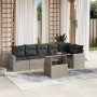 Gartensofa-Set, 7-teilig, mit Kissen, aus hellem grauem PE-Rattan. von , Gartensets - Ref: Foro24-3267292, Preis: 554,58 €, R...