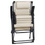 Folding chairs 2 units cream textilene by vidaXL, Loungers - Ref: Foro24-312472, Price: 165,76 €, Discount: %