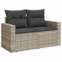 Set of 10-piece garden sofas with light gray synthetic rattan cushions by , Garden sets - Ref: Foro24-3267502, Price: 772,59 ...