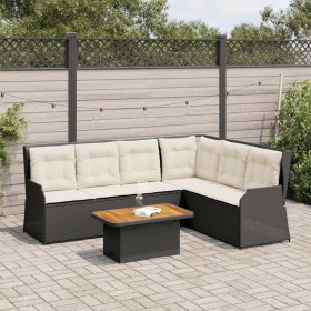 5-piece garden furniture set with black synthetic rattan cushions by , Garden sets - Ref: Foro24-3262471, Price: 692,99 €, Di...