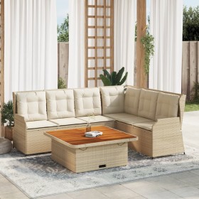 Set muebles de jardín 5 pzas con cojines ratán sintético beige de , Conjuntos de jardín - Ref: Foro24-3262618, Precio: 857,32...