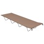 Camas de camping 2 uds tela Oxford y acero taupé 180x60x19 cm de vidaXL, Catres - Ref: Foro24-312487, Precio: 50,84 €, Descue...