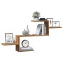 Engineered oak wood artisan wall shelf 104x15x49 cm by , Shelves and shelves - Ref: Foro24-853208, Price: 24,36 €, Discount: %