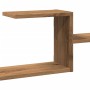 Engineered oak wood artisan wall shelf 104x15x49 cm by , Shelves and shelves - Ref: Foro24-853208, Price: 24,36 €, Discount: %