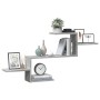 Engineered wood gray concrete wall shelf 104x15x49 cm by , Shelves and shelves - Ref: Foro24-853203, Price: 22,70 €, Discount: %