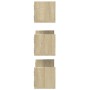 Wall shelves 2 units engineered wood Sonoma oak 58x18x18 cm by , Shelves and shelves - Ref: Foro24-853283, Price: 29,60 €, Di...