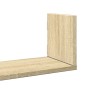 Wall shelves 2 units engineered wood Sonoma oak 58x18x18 cm by , Shelves and shelves - Ref: Foro24-853283, Price: 29,60 €, Di...