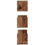 Wall shelves 3 units aged engineered wood 58x18x18cm by , Shelves and shelves - Ref: Foro24-853288, Price: 30,64 €, Discount: %