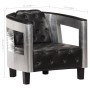 Sillón de aviador de cuero auténtico negro de , Sillones - Ref: Foro24-247795, Precio: 554,33 €, Descuento: %