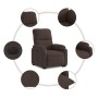 Sillón eléctrico reclinable elevable tela microfibra marrón de , Sillones - Ref: Foro24-3204942, Precio: 334,01 €, Descuento: %