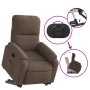 Electric reclining and lifting armchair in brown microfiber fabric. by , Armchairs - Ref: Foro24-3204942, Price: 312,62 €, Di...