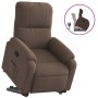 Reclining and lift-up armchair in brown microfiber fabric by , Armchairs - Ref: Foro24-3204928, Price: 270,00 €, Discount: %