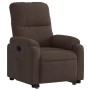 Reclining and lift-up armchair in brown microfiber fabric by , Armchairs - Ref: Foro24-3204928, Price: 270,00 €, Discount: %