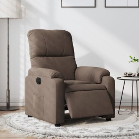 Electric reclining armchair in brown microfiber fabric by , Armchairs - Ref: Foro24-3204914, Price: 274,73 €, Discount: %