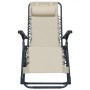 Folding chairs 2 units cream textilene by vidaXL, Loungers - Ref: Foro24-312464, Price: 156,99 €, Discount: %