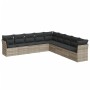 Set muebles jardín 9 pzas y cojines ratán sintético gris claro de , Conjuntos de jardín - Ref: Foro24-3217782, Precio: 636,45...