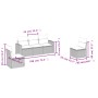 Garden sofa set and cushions 5 pieces light gray synthetic rattan by , Modular outdoor sofas - Ref: Foro24-3251129, Price: 37...