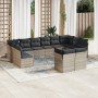 Gartensofagarnitur 12-teilig mit grauen Polstern aus synthetischem Rattan. von , Gartensets - Ref: Foro24-3218432, Preis: 847...