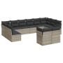 Gartensofagarnitur 12-teilig mit grauen Polstern aus synthetischem Rattan. von , Gartensets - Ref: Foro24-3218432, Preis: 847...