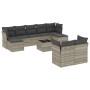 Gartensofa-Set, 10-teilig, mit Kissen, aus hellem grauen Kunststoff-Rattan. von , Gartensets - Ref: Foro24-3218322, Preis: 69...