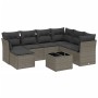 Set de sofás de jardín 8 pzas y cojines ratán sintético gris de , Conjuntos de jardín - Ref: Foro24-3263228, Precio: 553,66 €...