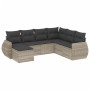 Gartensofa-Set, 7-teilig, mit Kissen, aus hellem grauem PE-Rattan. von , Gartensets - Ref: Foro24-3254039, Preis: 540,99 €, R...