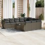 Garden sofa set 11 pieces and gray synthetic rattan cushions by , Modular outdoor sofas - Ref: Foro24-3221901, Price: 780,87 ...