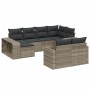 Gartensofa-Set, 10-teilig, mit Kissen, aus hellem grauen Kunststoff-Rattan. von , Gartensets - Ref: Foro24-3228902, Preis: 64...