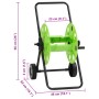 Hose reel cart for green 60m 1/2" steel hose by , Garden hose holder - Ref: Foro24-4006169, Price: 35,59 €, Discount: %