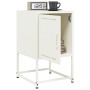 White steel bedside table 36x39x60.5 cm by , Nightstands - Ref: Foro24-846456, Price: 53,99 €, Discount: %