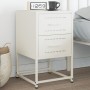 White steel bedside table 36x39x60.5 cm by , Nightstands - Ref: Foro24-846468, Price: 69,99 €, Discount: %