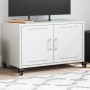 Mueble para TV acero laminado en frío blanco 68x39x43,5 cm de , Muebles TV - Ref: Foro24-846643, Precio: 72,99 €, Descuento: %