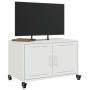 Mueble para TV acero laminado en frío blanco 68x39x43,5 cm de , Muebles TV - Ref: Foro24-846643, Precio: 72,99 €, Descuento: %