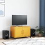 TV stand made of cold-rolled yellow mustard steel, measuring 68x39x43.5 cm. by , TV Furniture - Ref: Foro24-846641, Price: 73...