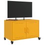 Mueble TV acero laminado en frío amarillo mostaza 68x39x43,5 cm de , Muebles TV - Ref: Foro24-846641, Precio: 73,16 €, Descue...