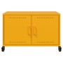 Mueble TV acero laminado en frío amarillo mostaza 68x39x43,5 cm de , Muebles TV - Ref: Foro24-846641, Precio: 73,16 €, Descue...