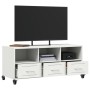 Mueble para TV acero laminado en frío blanco 100,5x39x43,5 cm de , Muebles TV - Ref: Foro24-846697, Precio: 113,76 €, Descuen...