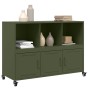 Cold-rolled steel sideboard in olive green 100.5x39x72 cm by , Sideboards - Ref: Foro24-846738, Price: 119,83 €, Discount: %