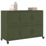 Cold-rolled steel sideboard in olive green 100.5x39x72 cm by , Sideboards - Ref: Foro24-846744, Price: 150,31 €, Discount: %