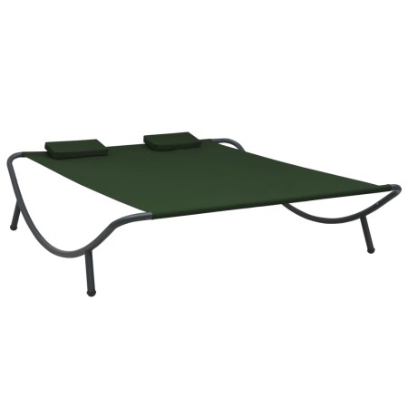 Green fabric outdoor lounger by vidaXL, Outdoor beds - Ref: Foro24-313530, Price: 87,11 €, Discount: %