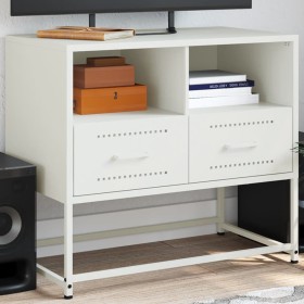 White steel TV stand 68x39x60.5 cm by , TV Furniture - Ref: Foro24-846553, Price: 90,01 €, Discount: %