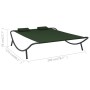 Green fabric outdoor lounger by vidaXL, Outdoor beds - Ref: Foro24-313530, Price: 87,11 €, Discount: %