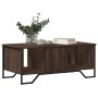 Mesa de centro madera de ingeniería roble marrón 100x51x40 cm de , Mesas de centro - Ref: Foro24-848493, Precio: 88,81 €, Des...