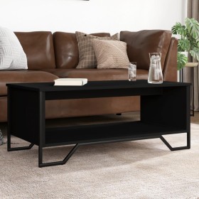 Mesa de centro madera de ingeniería negro 100x51x40 cm de , Mesas de centro - Ref: Foro24-848479, Precio: 73,99 €, Descuento: %