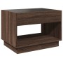 Mesa de centro con Infinity LED marrón roble 70x50x50 cm de , Mesas de centro - Ref: Foro24-847664, Precio: 135,56 €, Descuen...